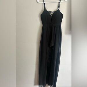 Revamped black romper